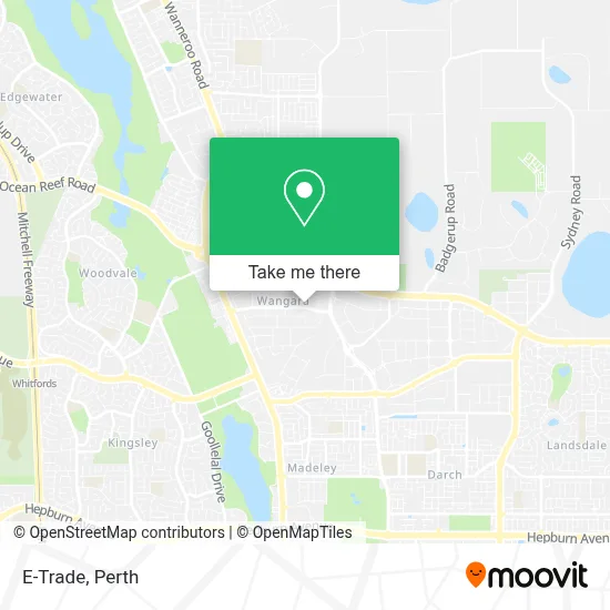 Mapa E-Trade