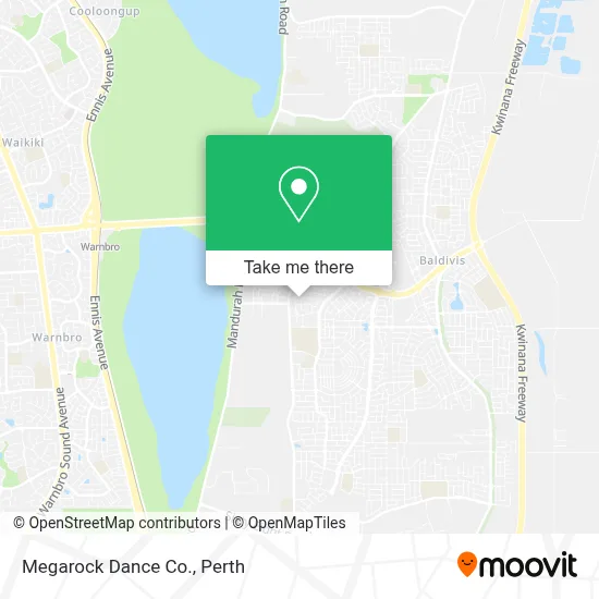 Mapa Megarock Dance Co.