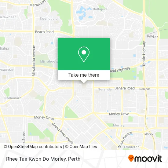 Mapa Rhee Tae Kwon Do Morley
