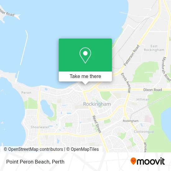 Mapa Point Peron Beach