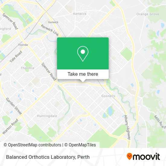 Balanced Orthotics Laboratory map