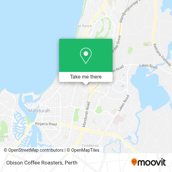 Mapa Obison Coffee Roasters