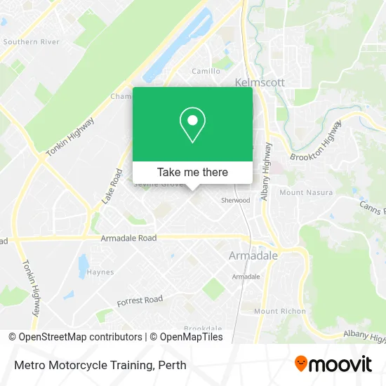 Mapa Metro Motorcycle Training