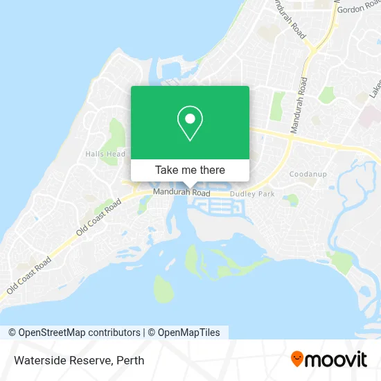 Mapa Waterside Reserve
