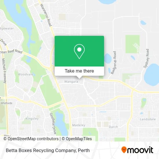 Mapa Betta Boxes Recycling Company