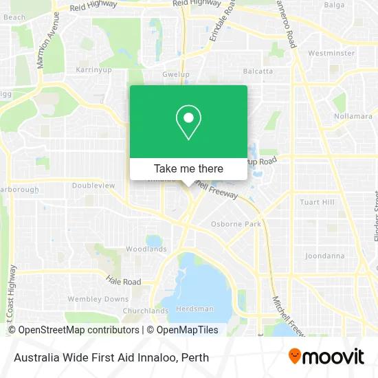 Mapa Australia Wide First Aid Innaloo