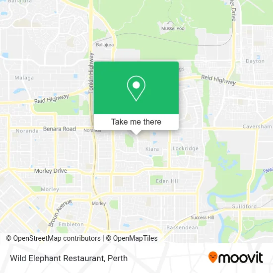 Mapa Wild Elephant Restaurant