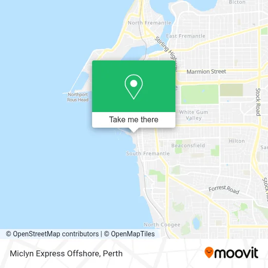 Mapa Miclyn Express Offshore