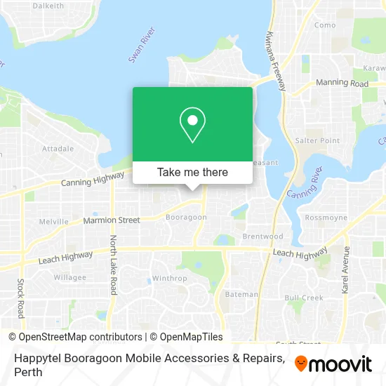 Mapa Happytel Booragoon Mobile Accessories & Repairs