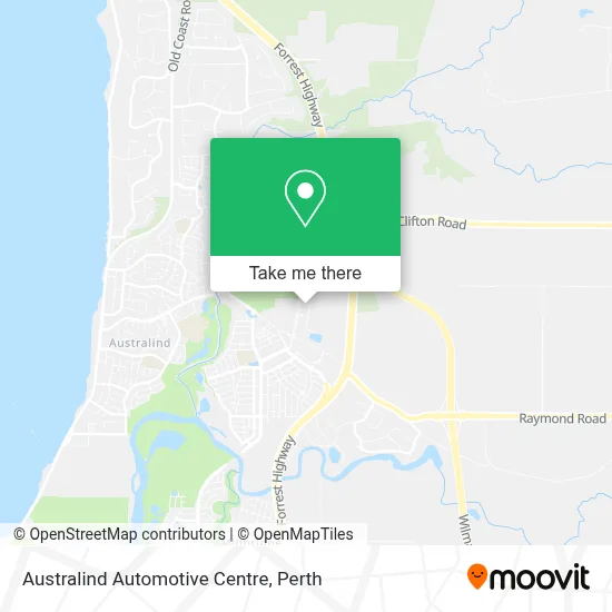 Mapa Australind Automotive Centre
