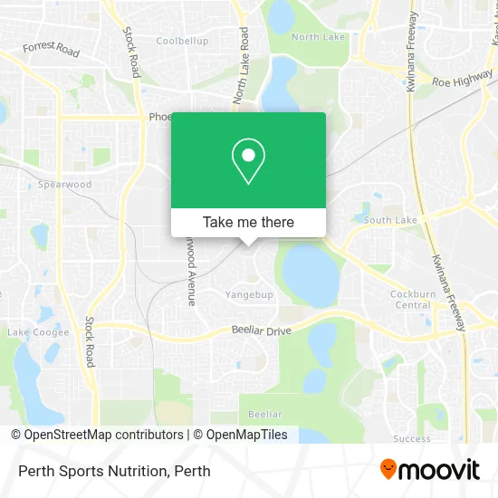 Mapa Perth Sports Nutrition