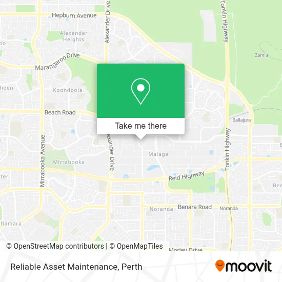 Reliable Asset Maintenance map