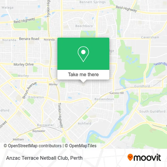 Mapa Anzac Terrace Netball Club