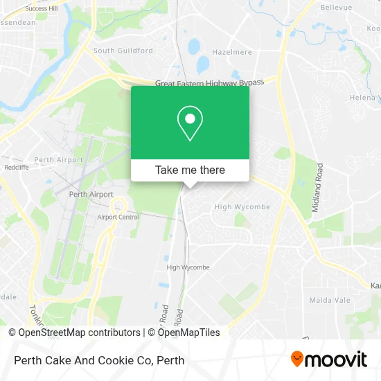 Mapa Perth Cake And Cookie Co
