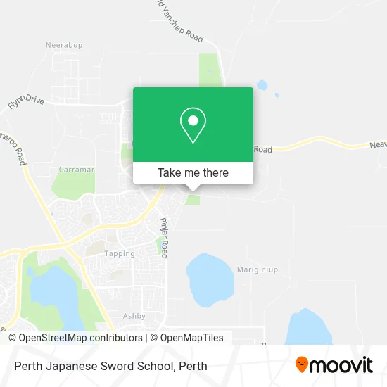 Mapa Perth Japanese Sword School