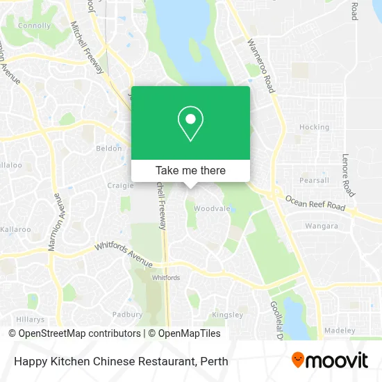 Mapa Happy Kitchen Chinese Restaurant