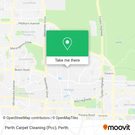 Mapa Perth Carpet Cleaning (Pcc)