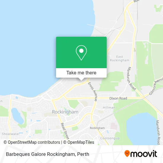 Mapa Barbeques Galore Rockingham
