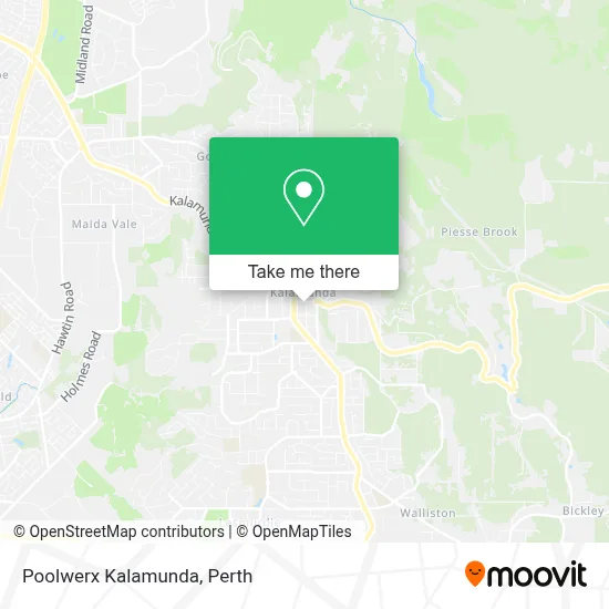 Mapa Poolwerx Kalamunda