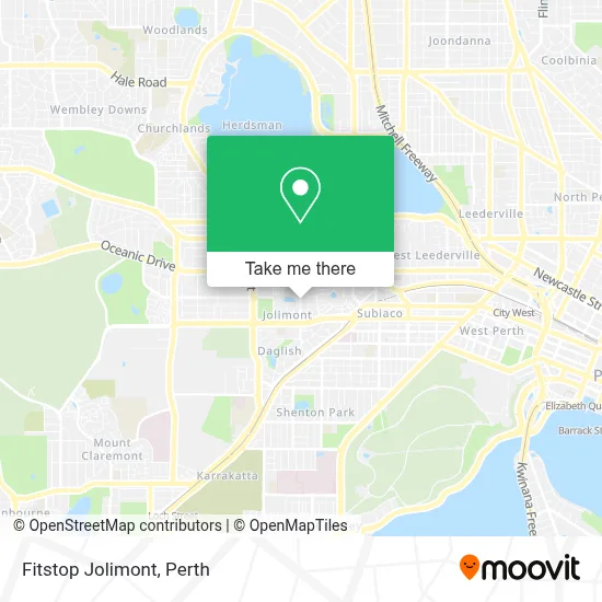 Mapa Fitstop Jolimont