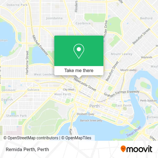 Mapa Remida Perth
