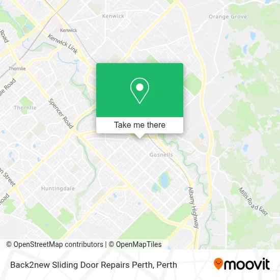 Back2new Sliding Door Repairs Perth map