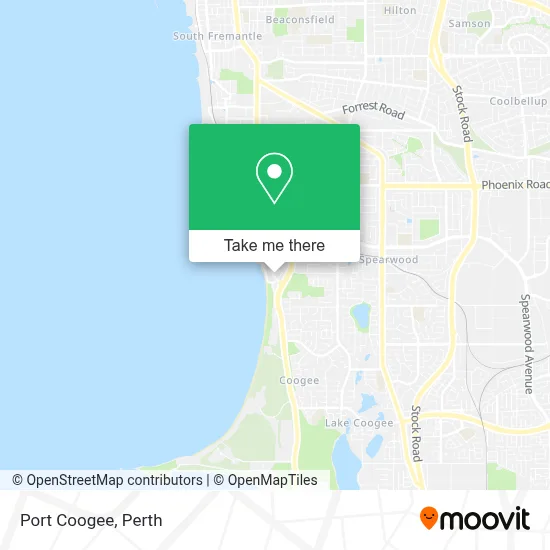 Mapa Port Coogee