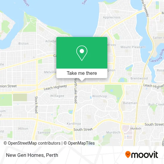Mapa New Gen Homes