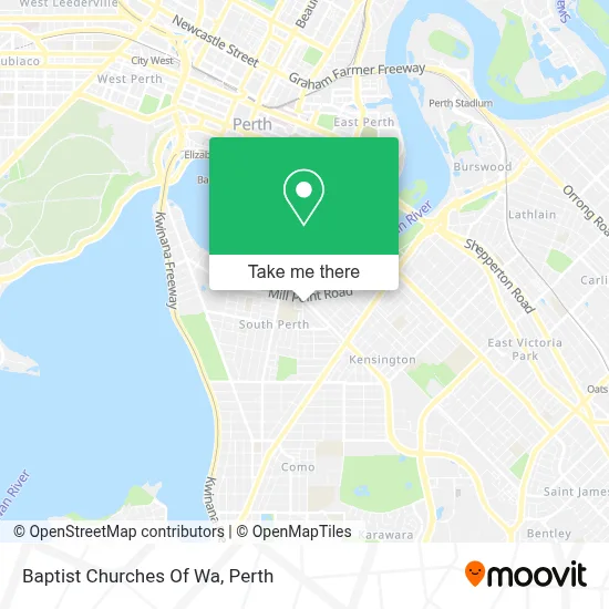 Baptist Churches Of Wa map