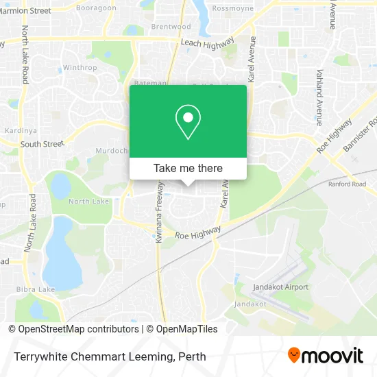 Mapa Terrywhite Chemmart Leeming