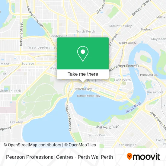 Mapa Pearson Professional Centres - Perth Wa
