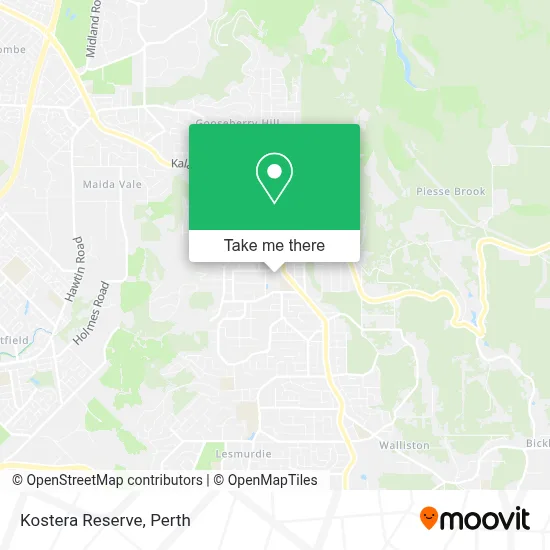 Mapa Kostera Reserve