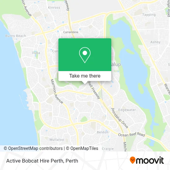 Mapa Active Bobcat Hire Perth