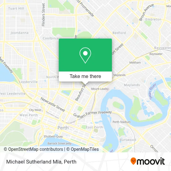 Mapa Michael Sutherland Mla