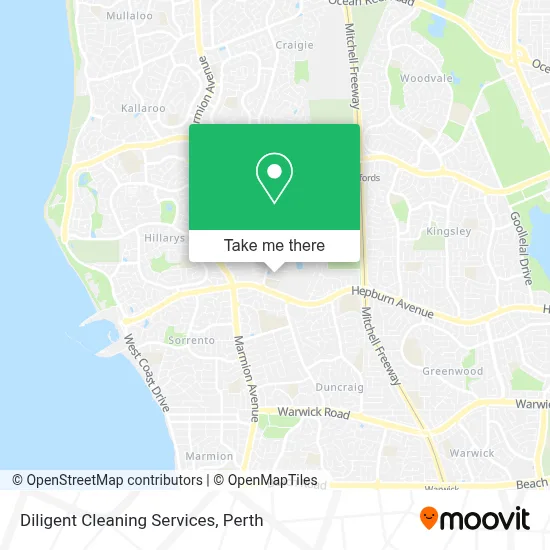 Mapa Diligent Cleaning Services
