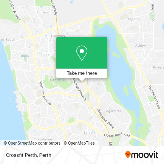 Mapa Crossfit Perth