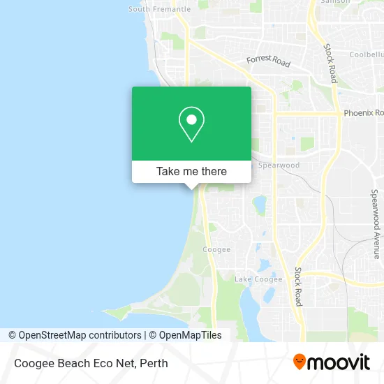 Mapa Coogee Beach Eco Net