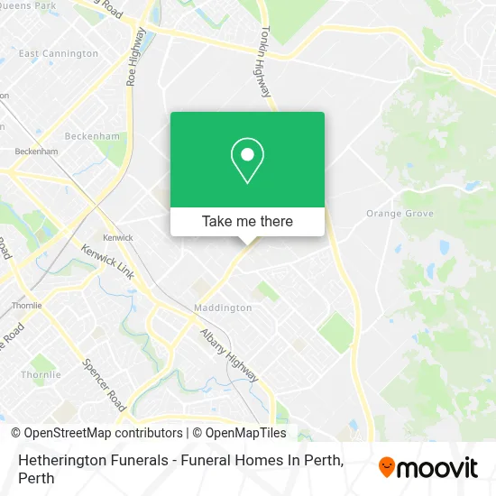 Mapa Hetherington Funerals - Funeral Homes In Perth