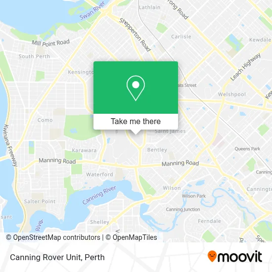 Mapa Canning Rover Unit