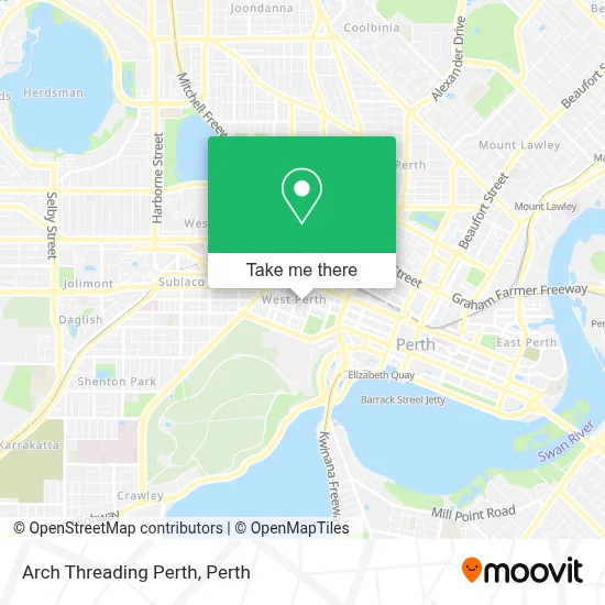 Arch Threading Perth map