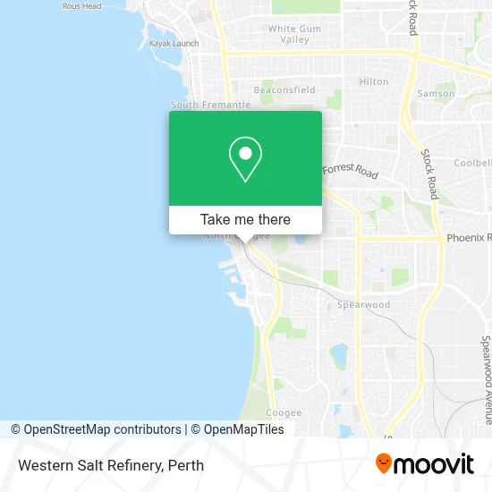 Mapa Western Salt Refinery