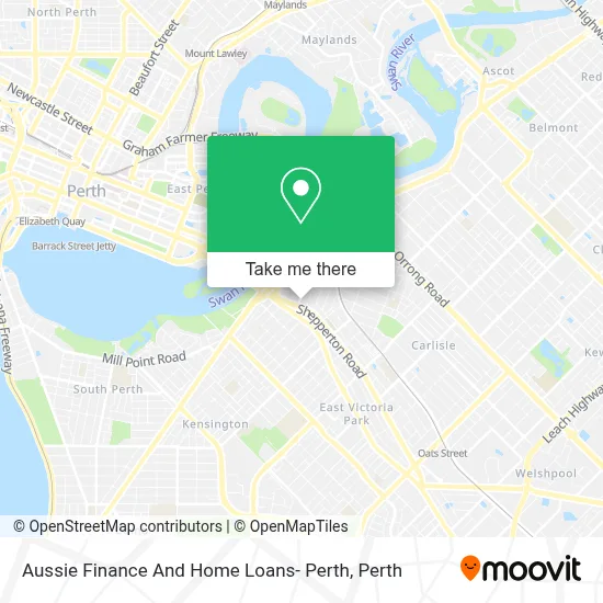 Mapa Aussie Finance And Home Loans- Perth