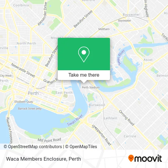 Mapa Waca Members Enclosure