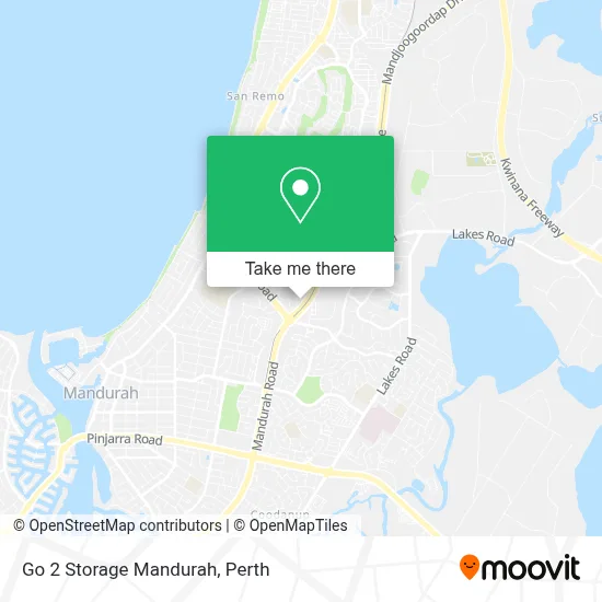 Mapa Go 2 Storage Mandurah