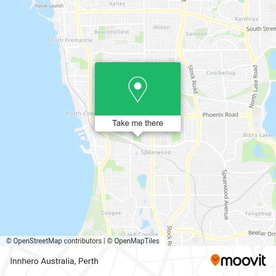Mapa Innhero Australia