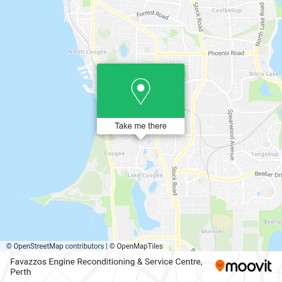 Mapa Favazzos Engine Reconditioning & Service Centre