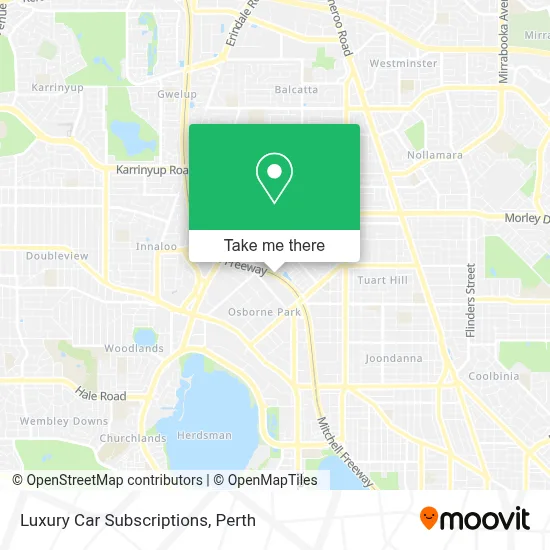Luxury Car Subscriptions map