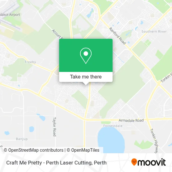 Mapa Craft Me Pretty - Perth Laser Cutting