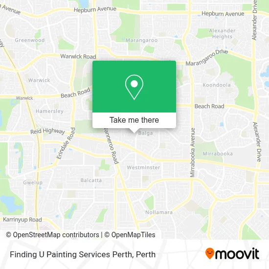 Mapa Finding U Painting Services Perth