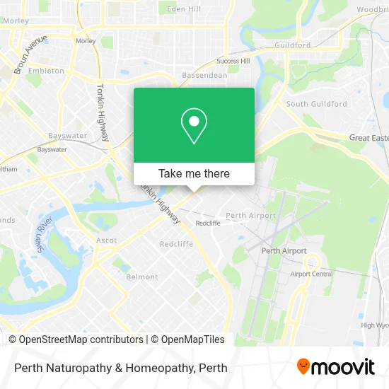 Mapa Perth Naturopathy & Homeopathy